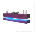 Floating Wall Mounted TV Stand with LED Lights